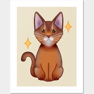 Abyssinian cat Posters and Art